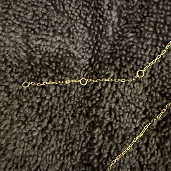 Ladies adjustable 14kt white gold natural diamond necklace.NEW - Picture 4 of 5